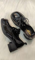 Black Leather Lolita Loafer With Laces